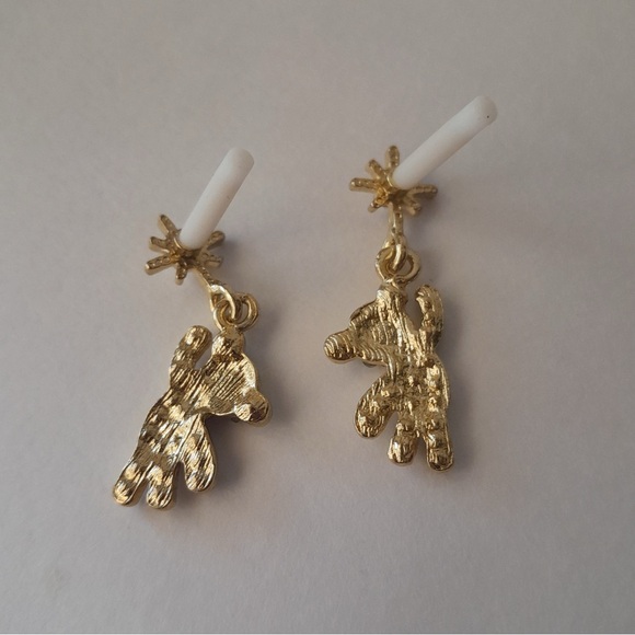 Fashion Jewelry Bear Drop Earrings Costume Jewelry - Picture 2 of 6